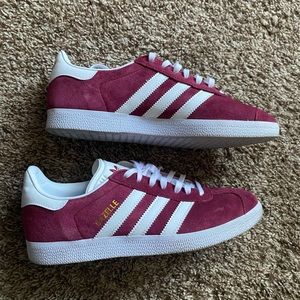 Maroon Adidas Gazelles